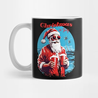 Santa's Vacation Vibes | "Christmas in July" Santa Tee Mug